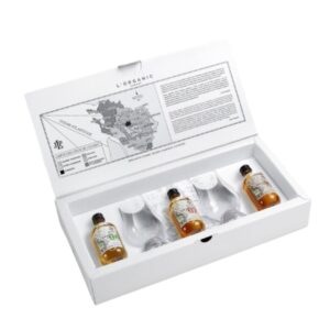 Jean-Luc Pasquet Cognac L’Organic 3x5cl minipudelid ja 2 klaasi kinkekomplekt