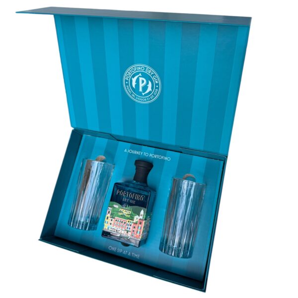 Portofino Dry Gin 50cl kinkekarp 2 klaasiga - Image 4