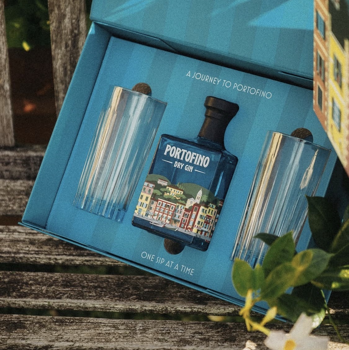 Portofino Dry Gin uus 2 klaasiga kinkekomplekt