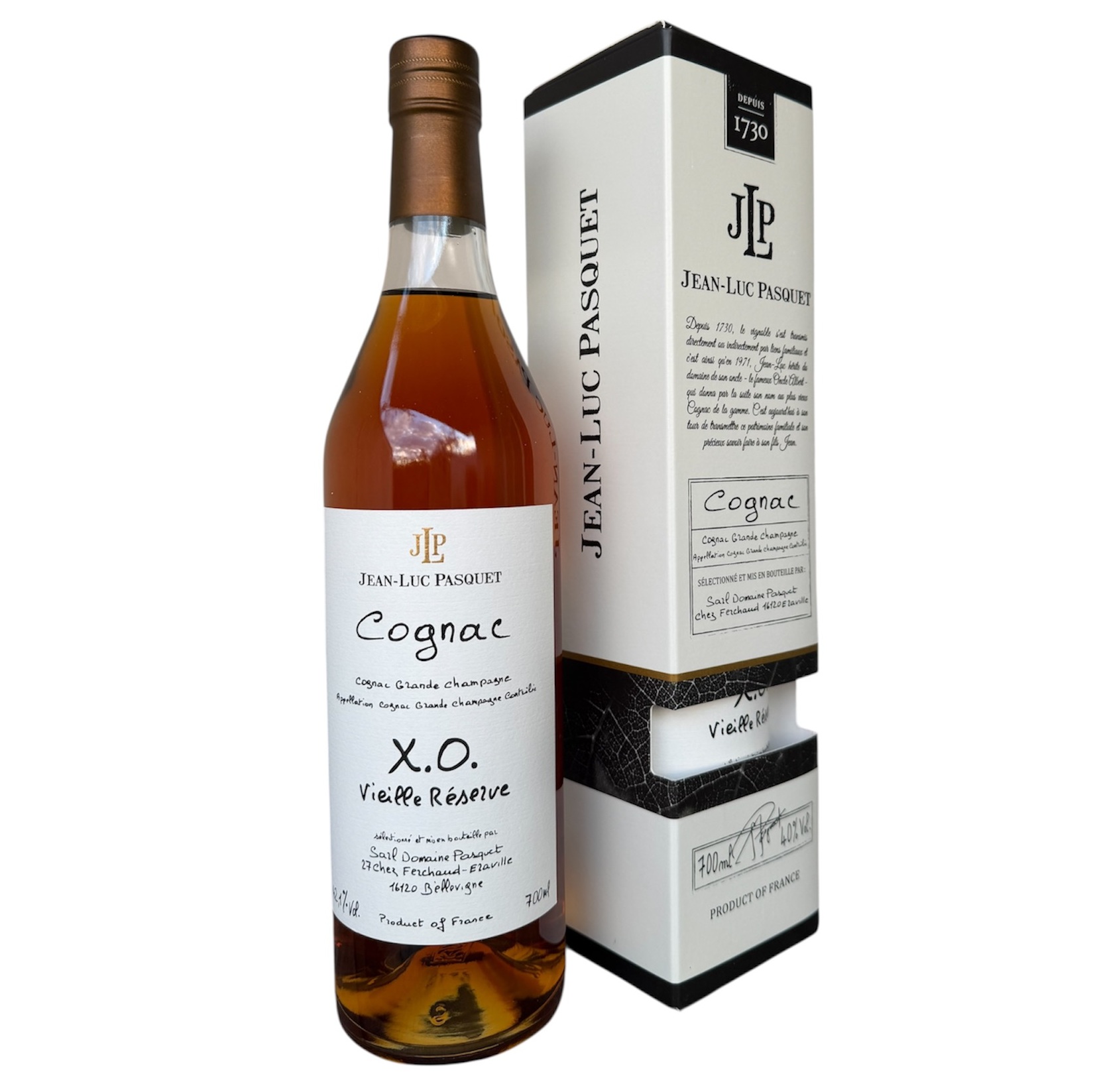 Jean-Luc Pasquet Cognac XO Vieille Réserve Grande Champagne karbis