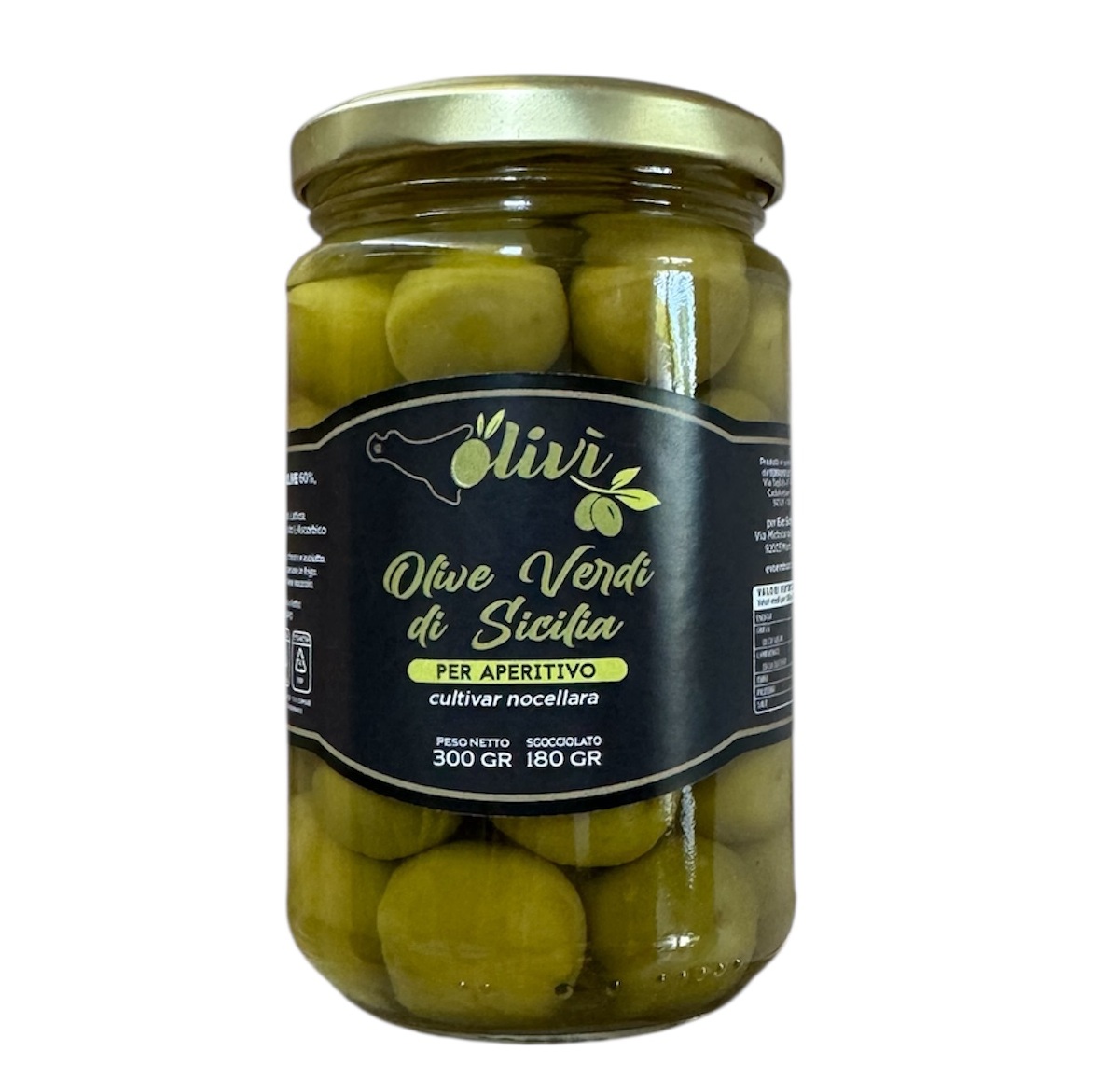Evo Sicily Olivì Olive Verdi di Sicilia Nocellara 300g