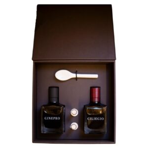 Villa Manodori Aceto Balsamico di Modena IGP Juniper ja Cherry Cry Vinegar kinkekomplelt 2x100ml